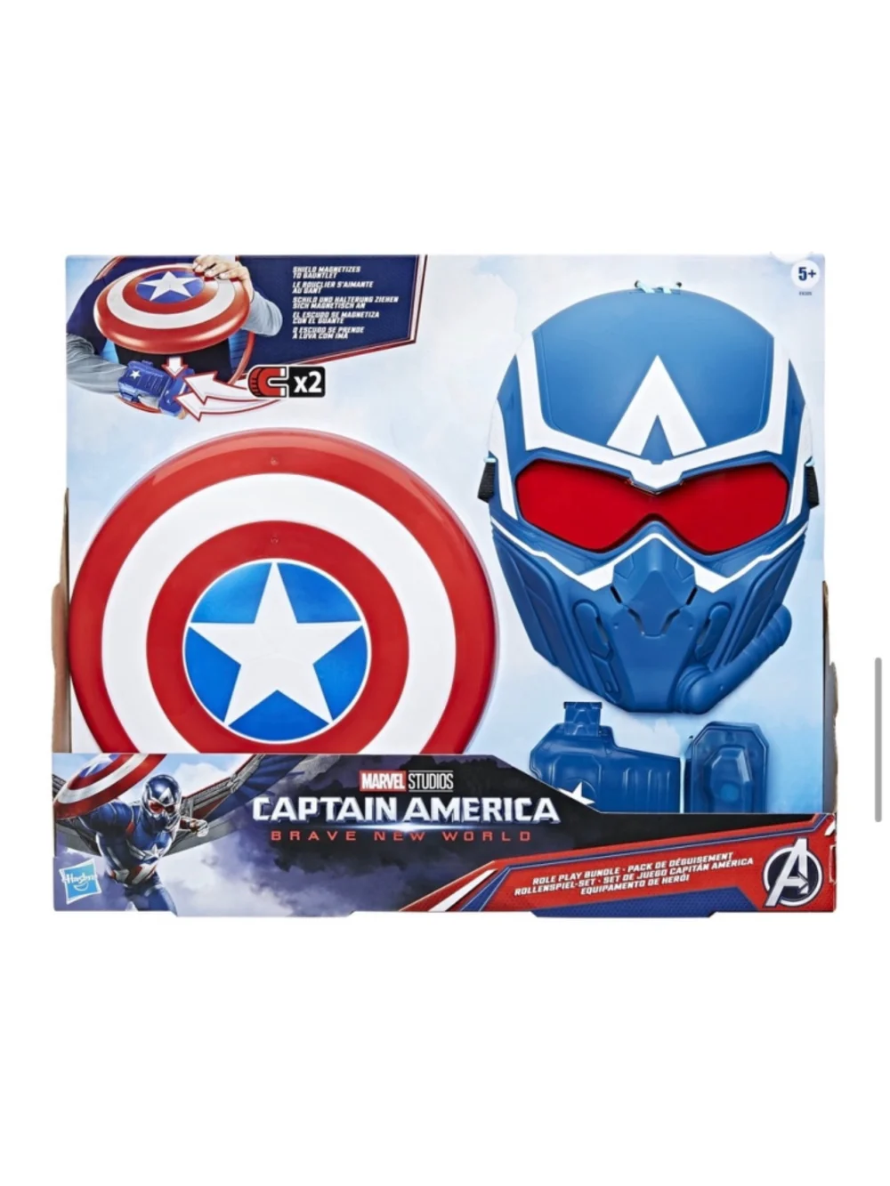 NEW Hasbro Captain America Brave New World Costume One Size Blue Red